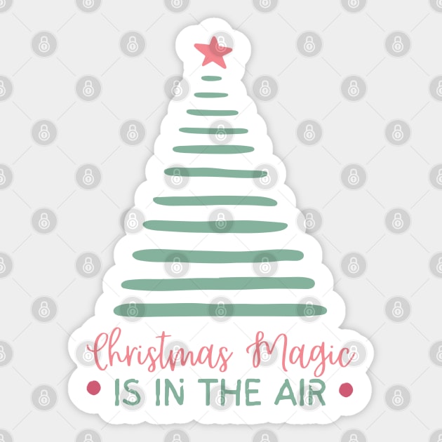 Christmas Magic is in The Air Sticker by The WYLD Tribe